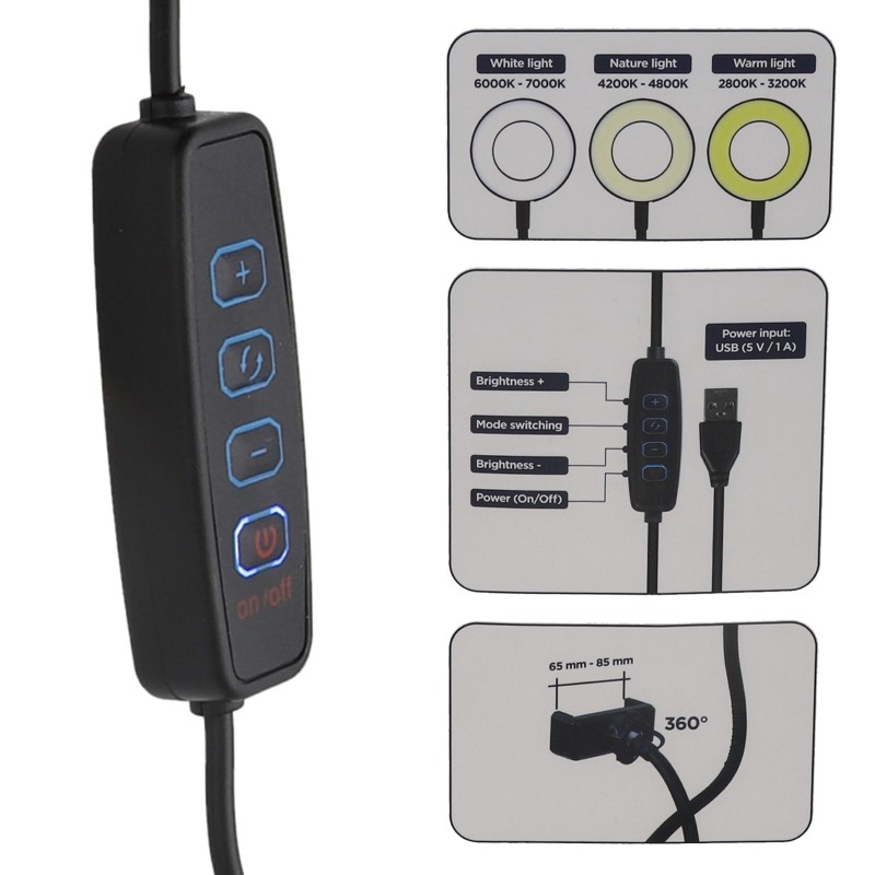 Usb clearance selfie light