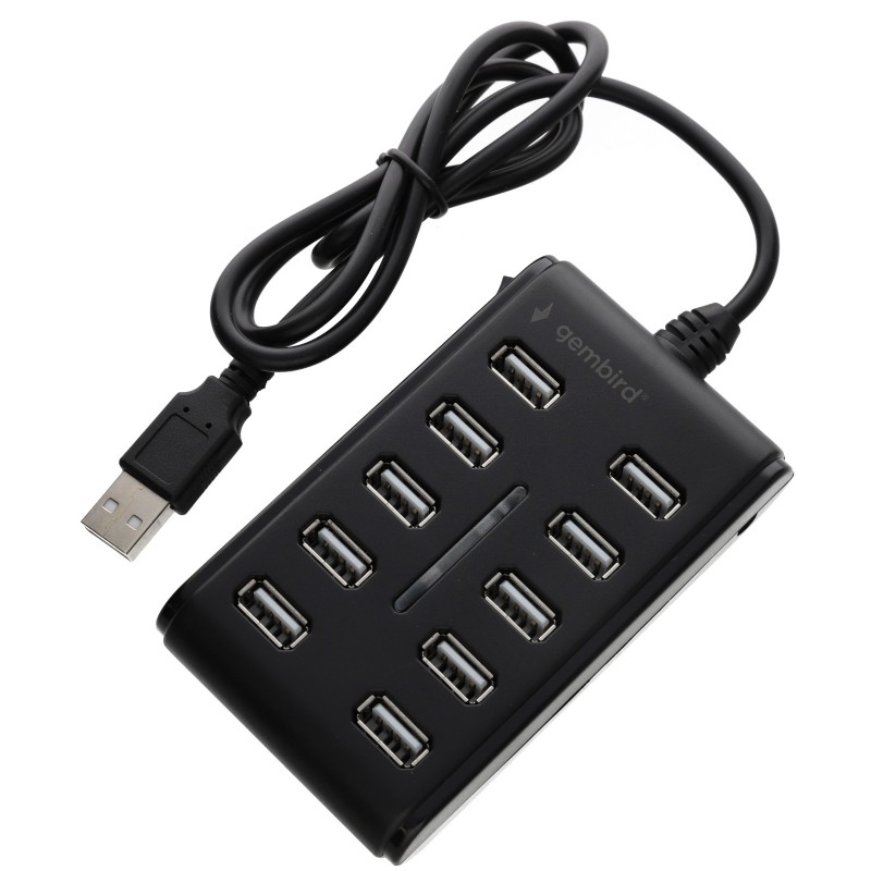 10 Port USB 2.0 HUB for PC Laptop with Over Current/Spike Protection 0.8m