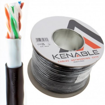 Direct Burial External CAT6 Outdoor COPPER Ethernet Network Cable Reel Gel 100m