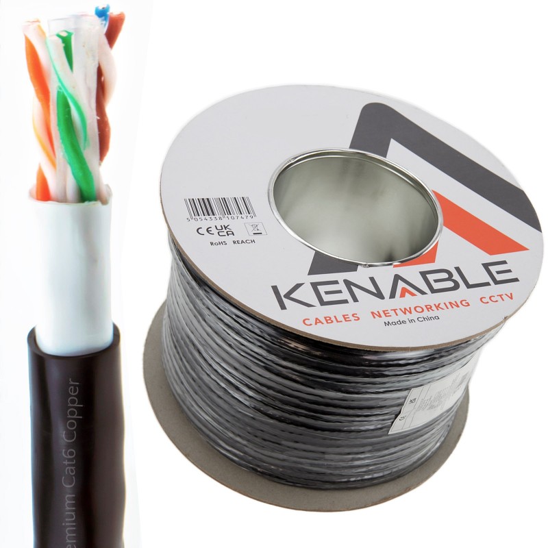 Direct Burial External CAT6 Outdoor COPPER Ethernet Network Cable Reel Gel 100m Direct Burial External CAT6 Outdoor COPPER Ethernet Network Cable Reel Gel 100m