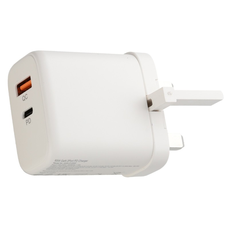 65W Gan Fast Charger, Compact Travel Adapter