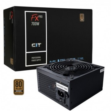 PC PSU 700W ATV CiT FX Pro 14cm Fan APFC 80 Plus Tower/Case Power Supply Unit