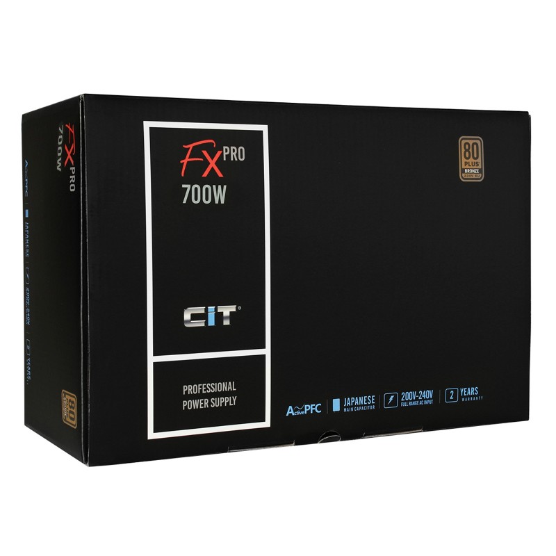 【2025年製 新品】 700W PSU PC ATV Tower/Case Plus 80 APFC Fan 14cm Pro FX CiT その他