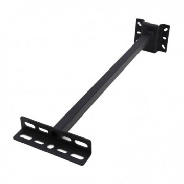 LED Floodlight Extension Arm Bracket with Cable Management 545mm length Black