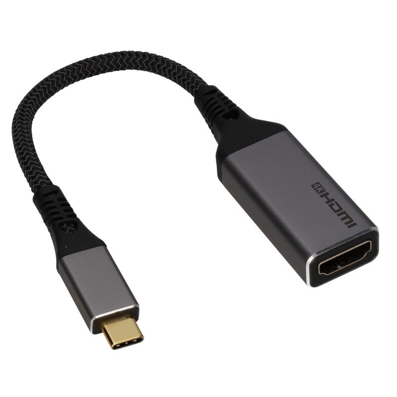 USB-C to HDMI adapter & cable - 2m - Supports resolutions up to 4K/2160p at  60Hz