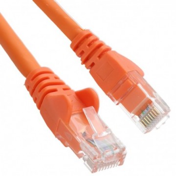 C6 CAT6-CCA UTP RJ45 Ethernet LSZH Networking Cable Orange   1m