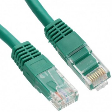 Ethernet Network Cable Cat6 GIGABIT RJ45 COPPER Internet Patch Lead Green  0.5m