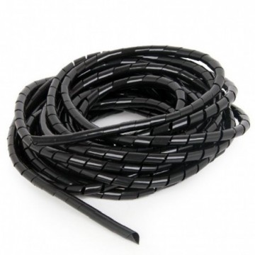 Spiral Cable Wrap Tidy 12mm PVC for Home/Office Safety Black 10m