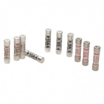 10 Mixed Domestic Home or Office Fuses 13A 10A 5A 3A BS1362 [10 Pack]
