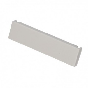 Euro Module Faceplate Blank/Spacer Insert 50mm x 12.5mm White Single Unit