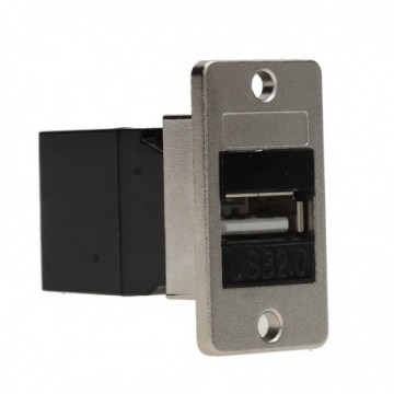 Keystone USB 2.0 A Female to A Female Panel Mount Coupler Adapter
