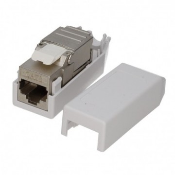 Cat8 Tool-Less IDC Keystone Inline Socket for Ethernet Network LAN Cable