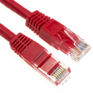 Ethernet Network Cable Cat6 GIGABIT RJ45 COPPER Internet Patch Lead Red   0.25m