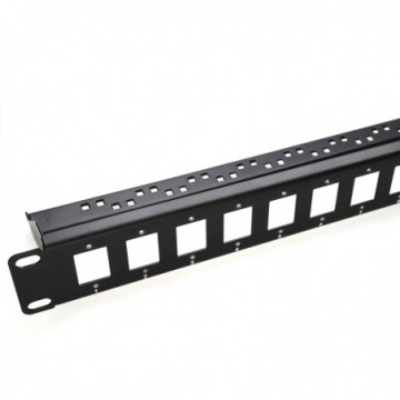 Keystone Patch Panel Mount 16 Port 19inch Data Cabinet with Cable Management Bar