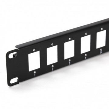 Keystone Patch Panel Mount Data Inserts 16 Port 19 inch Data Cabinet Black