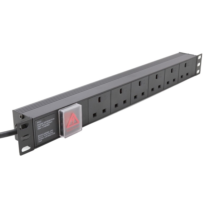 Rackmount Digital Power Strip - 6 rear outlet