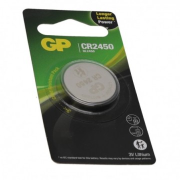 GP CR2450/DL2450 3V Lithium Button Cell Coin Battery 550mAh Long Battery Life