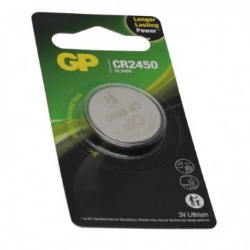 GP CR2450/DL2450 3V Lithium Button Cell Coin Battery 550mAh Long Battery Life