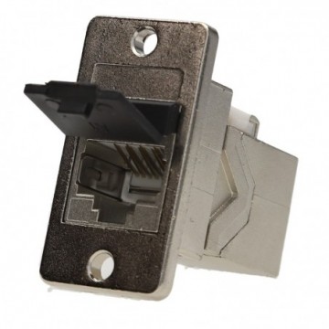 TUK Keystone Cat 6 Shielded FTP Pass-Through RJ45 Panel Mount Coupler Adapter
