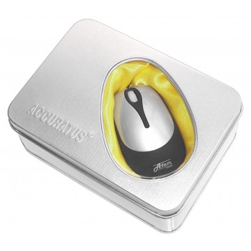 Accuratus Mini USB PS2 Atom Mouse in TIN - perfect for Laptops