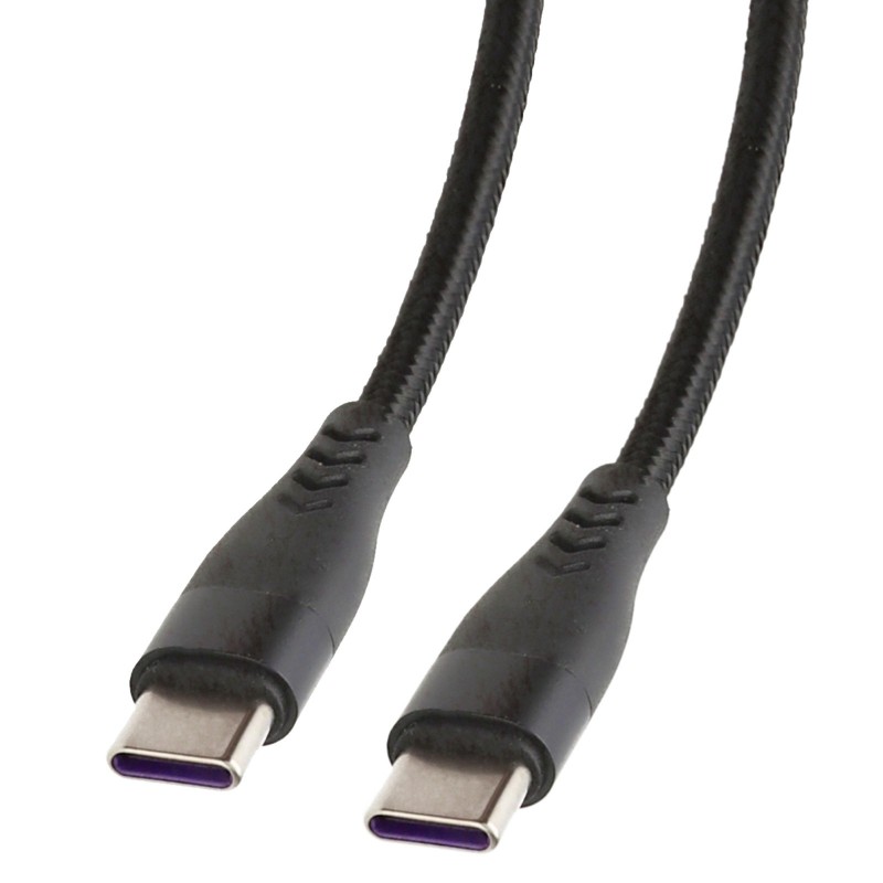Splitter Cable USB A to 2 x Type C Plugs Charge 2 Devices From 1 Socket Lead 2m