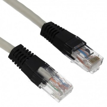 Network Cat6 Copper Crossover Cable Connect Two PCs Together  1m Grey