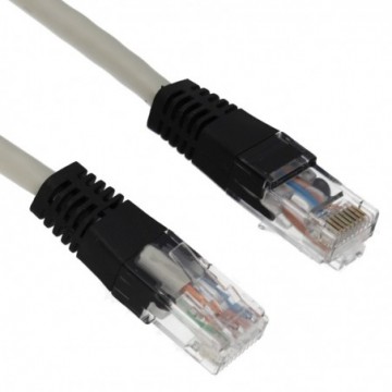 Network Cat6 Copper Crossover Cable Connect Two PCs Together  5m Grey