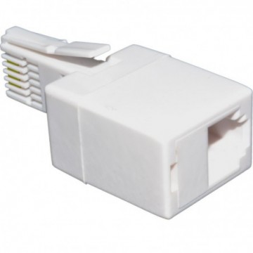 BT 431A Plug to 4 Pin RJ11 Socket Telephone Cable Converter Adapter
