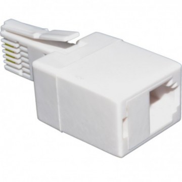 BT Telephone Phone Socket DOUBLE 2 way Adaptor Splitter commtel low profile