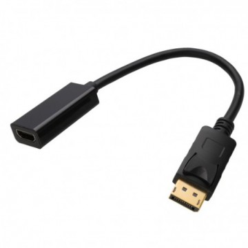 Slimline DisplayPort v1.4 Plug to HDMI Socket 4K 60Hz Converter Adapter Cable