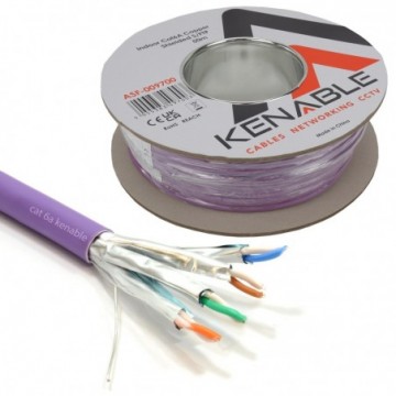 Cat6A S/FTP COPPER Low Smoke LSZH 10 Gigabit Network Cable Reel  50m