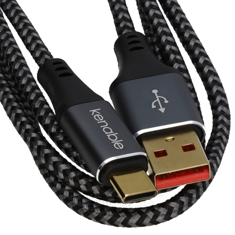 Short USB Type C Cable, 5Gbps Data Sync Android Auto Cable 3A USB to USB C  3.1 Fast/Quick Charge Cable Unique