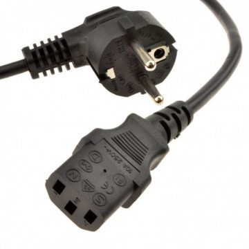 Right Angle European Schuko Plug to C13 IEC Plug VDE Approved Power Cable 5m