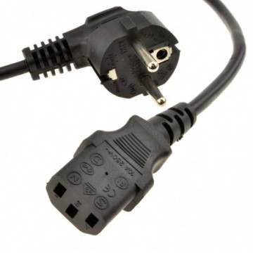 Right Angle European Schuko Plug to C13 IEC Plug VDE Approved Power Cable 3m