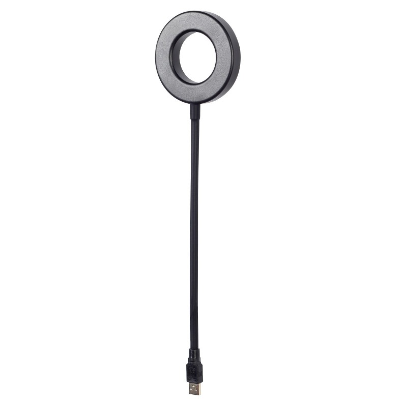USB LED Ring Light with Flexible Arm Compatible with OTG Devices