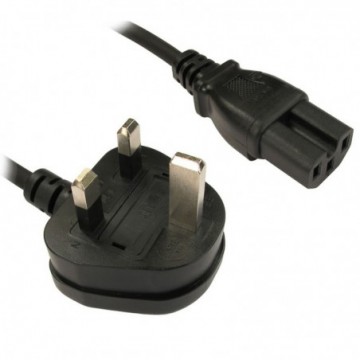 Power Cord UK Plug to HOT IEC Cable (Kettle Lead) C15 2m