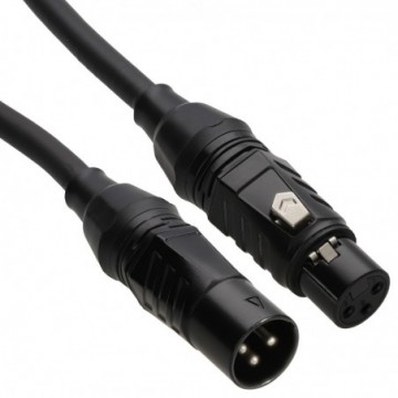 STAGE READY XLR 3pin Microphone Lead Male to Female Mic Studio Cable Black  0.5m