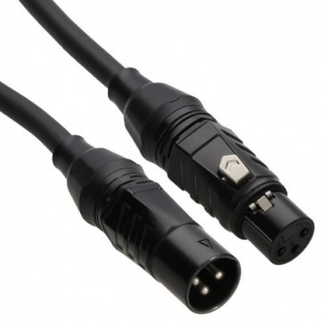 STAGE READY XLR 3pin Microphone Lead Male to Female Mic Studio Cable Black  2m