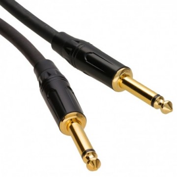 STAGE READY Studio Guitar Lead Instrument Cable 6.35mm 1/4 inch Jack Plug 6m GOLD