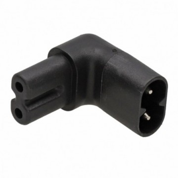 Figure 8 C7 Right Angle Adapter 90 degrees Vertical Plug to Socket 2.5A