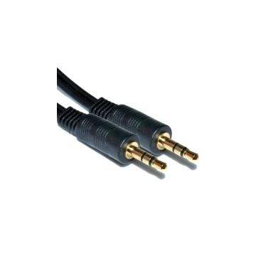 3.5mm Stereo Jack to Jack Audio Cable Lead Gold 20m