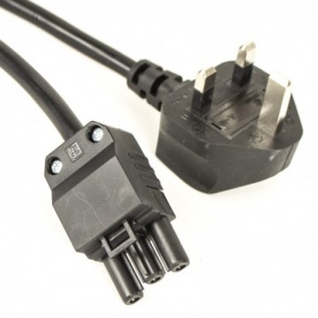 Excel GST18/GST Plug to 13A UK Plug Cable Lead for Kitchen/Desk PDU 2m Cord