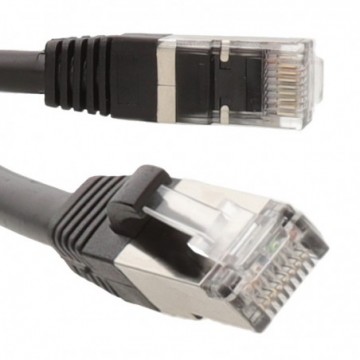 Outdoor External CAT6A Copper SSTP Network Cable 10 Gigabit Ethernet Patch  0.3m