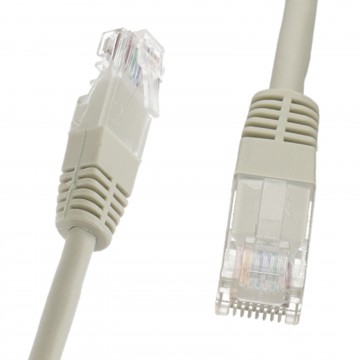 Grey Network Ethernet RJ45 Cat5E-CCA UTP PATCH 26AWG Cable Lead  2m