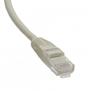 Grey Network Ethernet RJ45 Cat5E-CCA UTP PATCH 26AWG Cable Lead  1m