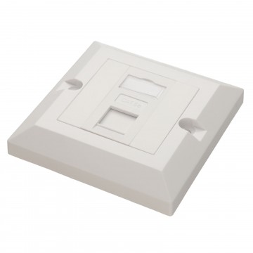 RJ45 Face Plate Wall Sockets Cat5E Single 1 Port with Euro Module Jacks