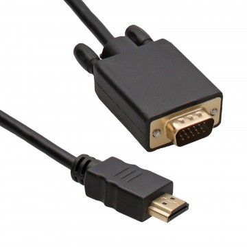 HDMI 19 Pin to SVGA 15 Pin PC or Laptop to Monitor TV Video Cable 1.8m