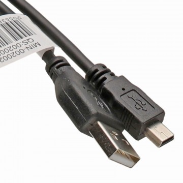 USB 2.0 24AWG Hi-Speed A to mini-B 5 pin Cable Power & Data Lead  0.25m