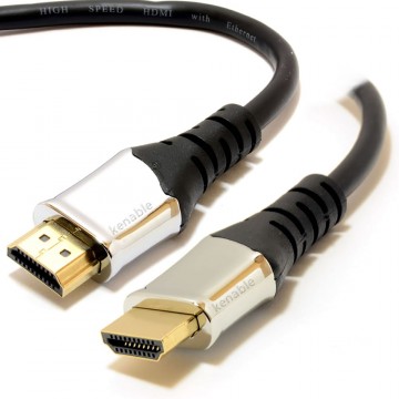 Chrome 4k 2k HQ 3D TV HDMI Cable Lead Gold Plated Metal Ends 3m