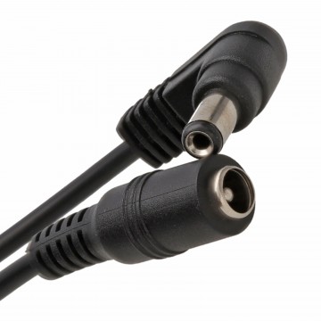 5.5 x 2.1mm Right Angled DC Power Male Female CCTV Extension Cable  4m